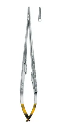 13-0166-18 Micro Needle Holders With Tungsten Carbide Inserts