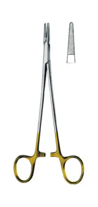 13-0324-18 Needle Holder With Tungsten Crabide Inserts