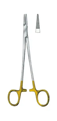 13-0342-18 Needle Holder With Tungsten Crabide Inserts