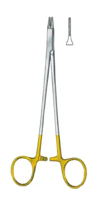 13-0366-13 Needle Holder With Tungsten Crabide Inserts
