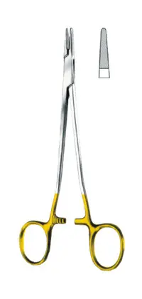13-0374-18 Needle Holder With Tungsten Crabide Inserts