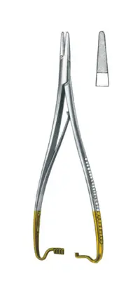 13-0390-14 Needle Holder With Tungsten Crabide Inserts