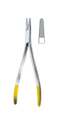 13-0398-16 Needle Holder With Tungsten Crabide Inserts