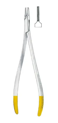 13-0402-18 Needle Holder With Tungsten Crabide Inserts
