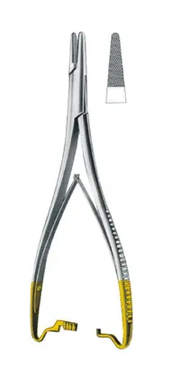 13-0430-20 Needle Holder With Tungsten Crabide Inserts
