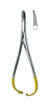 13-0433-17 Needle Holder With Tungsten Crabide Inserts