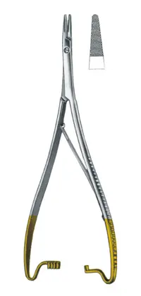 13-0444-20 Needle Holder With Tungsten Crabide Inserts